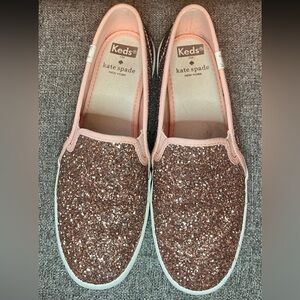 Keds for Kate Spade Rose Glitter Double Decker Slip On
